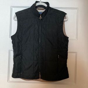Faconnable black quilted vest